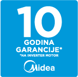 Midea - garancija za inverter motor